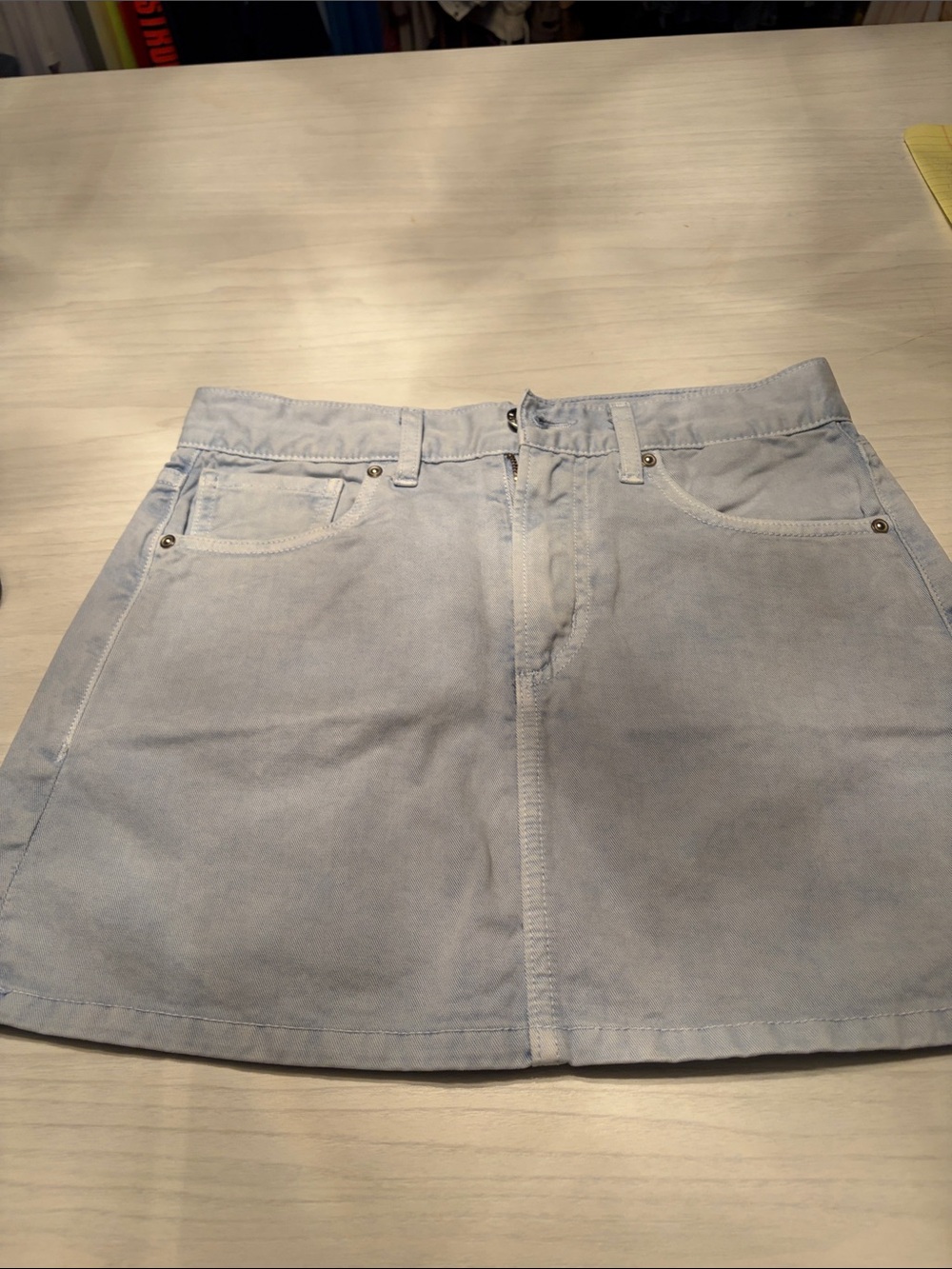 Asher LA Women’s Light Blue Denim Mini Skirt